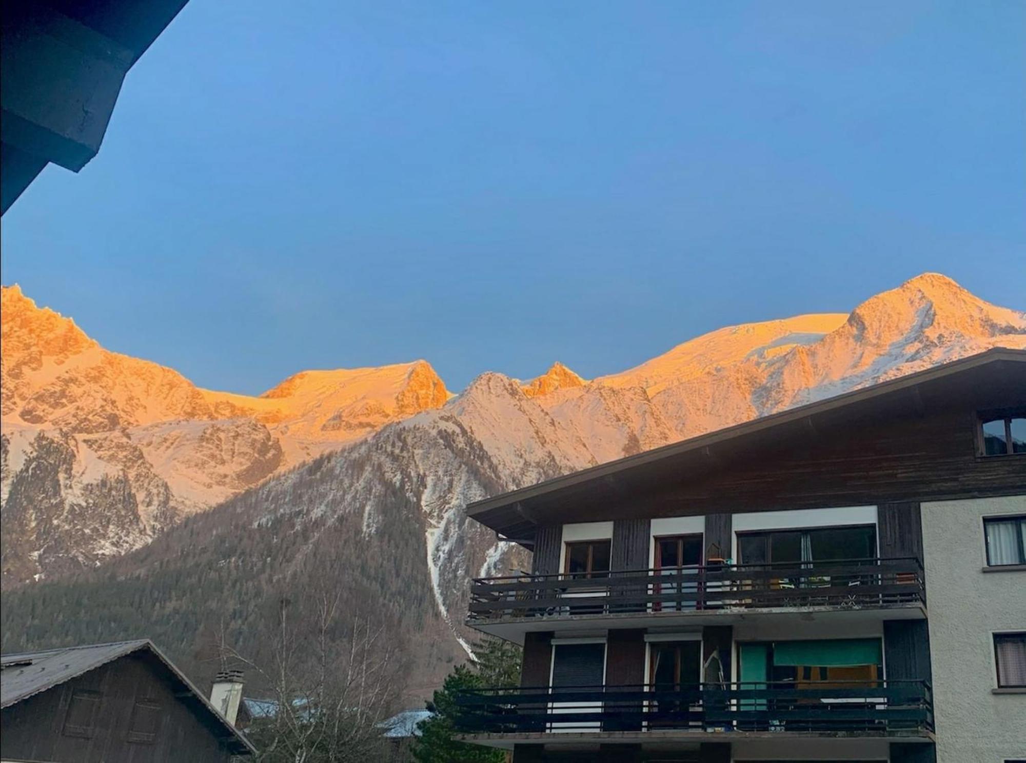 Les Dryades - Renove - Balcon Avec Vue Mt Blanc Les Houches Exterior foto