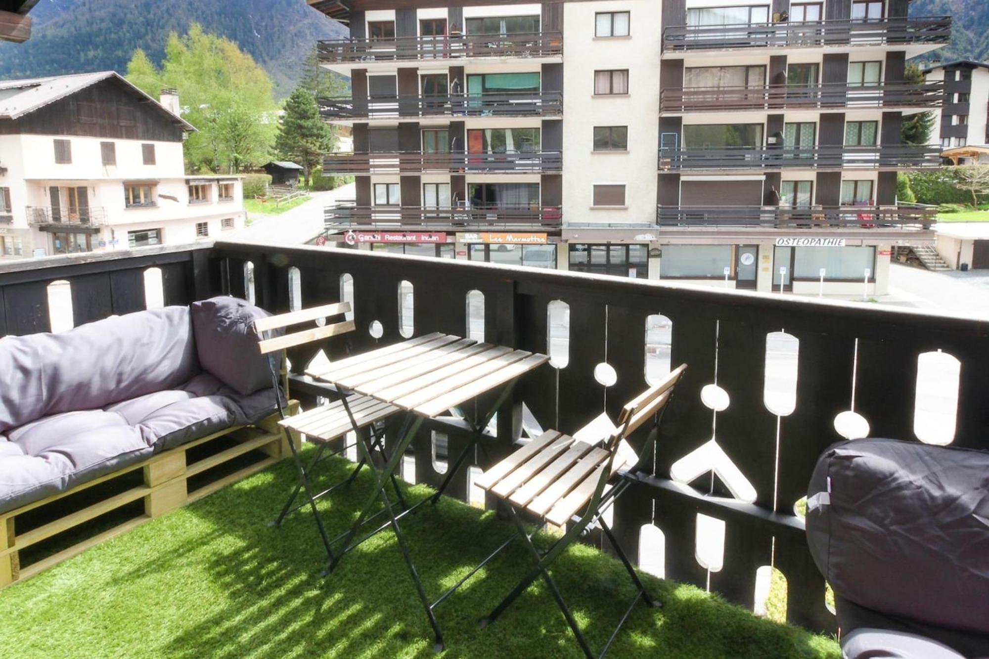 Les Dryades - Renove - Balcon Avec Vue Mt Blanc Les Houches Exterior foto